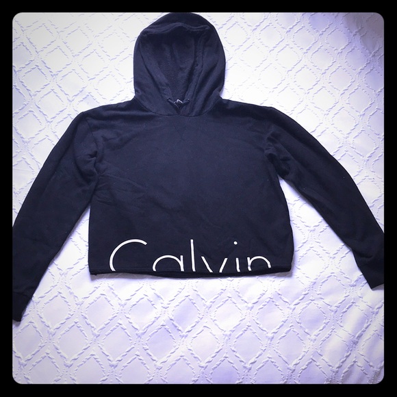 PacSun Tops - Black Crop Calvin Klein hoodie